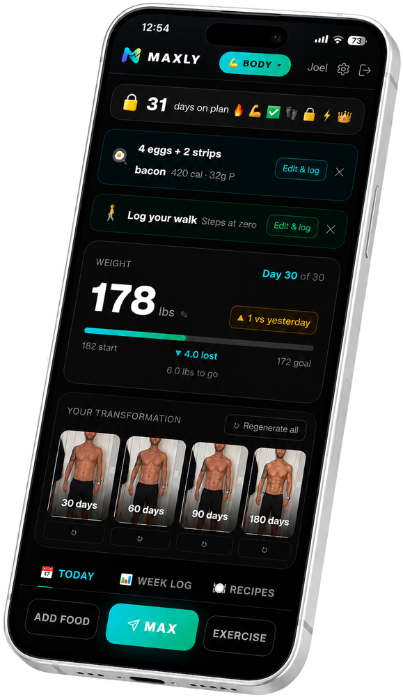 Maxly AI wellness coach app by Agenity