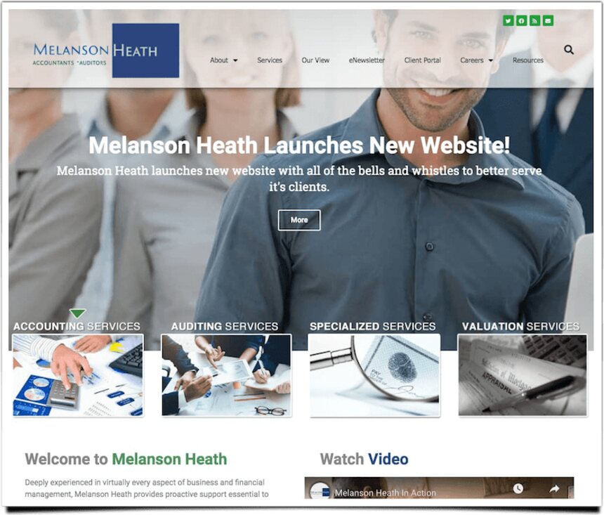 Melanson Heath website by Agenity