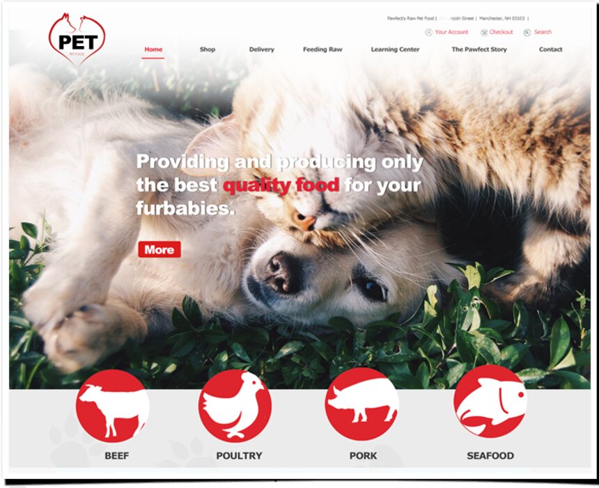 Pawfect Pet website by Agenity